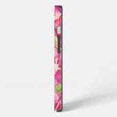 rosafarbener Wasserfarben-Blumen-iPhone 13-Case. iPhone Hülle (Linke Seite)