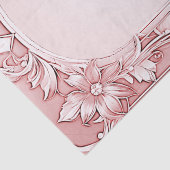 rosafarbenes Blumenbezugpapier Seidenpapier (Detail)