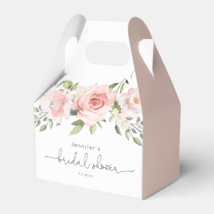 Rosafarbenes floralen Braut- Dusche Geschenkschachtel