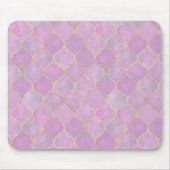 Rosafarbenes Goldener Marokkanischer Muster  Mousepad (Vorne)