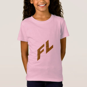 Rosafarbenes Jersey-Fettes-T-Shirt SCHOKOLADE FLOR T-Shirt