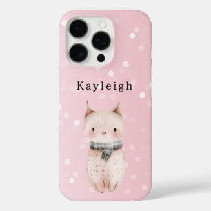 Rosafarbenes Katzen-Konfetti-Punkte   iPhone 16 Pro Hülle
