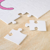 rosafarbenes Katzenmädchen Puzzle (Seite)