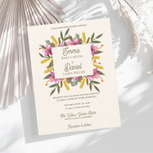 Rosafarbenes Lilien-Hochzeit - Romantische Botanis