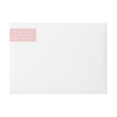 Rosafarbenes minimalistisches Weihnachts-Adresse-E (Vorderseite)