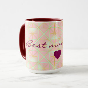 Rosafarbenes Mint Gold Luxus-Trend-Kollektion Tasse