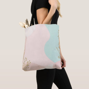 Rosafarbenes Minz-Abstrakt-Trend-Kollektion Tasche