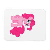 rosafarbenes Pony Magnet (Horizontal)
