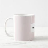 Rosafarbenes rechteckiges Geschäftslogo Kaffeetasse (Links)