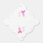 Rosafarbenes Schleifen-Junggesellinnenabschied  Geschenkschachtel (Ungefaltet)