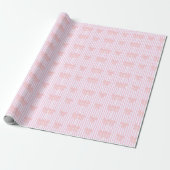 rosafarbenes Schleifendesign Geschenkpapier (Ungerollt)