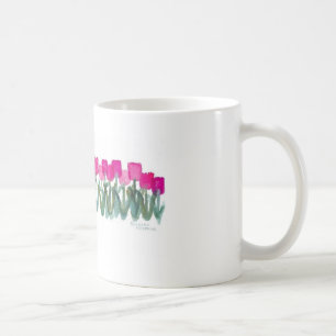 Rosafarbenes Tulpenhain Kaffeetasse