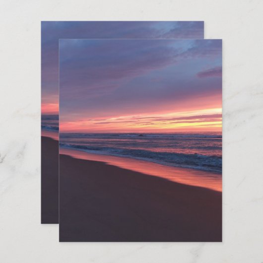 Rosafarbenes und blaues Sonnenuntergang (Vorne/Hinten)