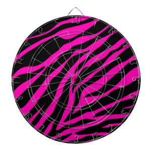 rosafarbenes Zebra Dartscheibe