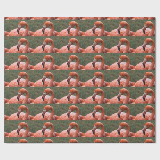 Rosaflamingo Geschenkpapier (Flach)