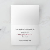 RosaGerbera • Save the Date Karte (Innenseite)