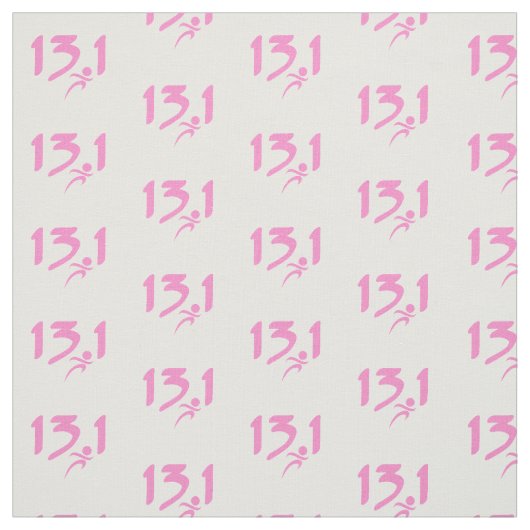 RosaHalbmarathon 13,1 Stoff (Muster)