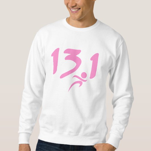 RosaHalbmarathon 13,1 Sweatshirt (Vorderseite)