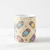 RosaLehrer Schulbleistifte Muster Kaffeetasse (Mittel)
