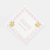 Rosalemon Baby Shower Lunch Servietten  (Ecke)