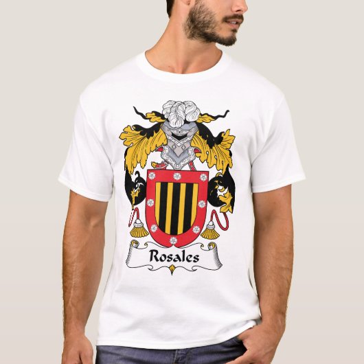 Rosales-Familienwappen T-Shirt (Vorderseite)