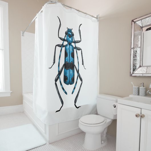 Rosalia Alpina Käfer Duschvorhang (Beispiel)