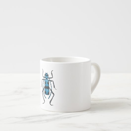 Rosalia Alpina Käfer Espressotasse (Vorderseite Rechts)