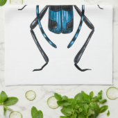 Rosalia Alpina Käfer Geschirrtuch (Gefaltet)