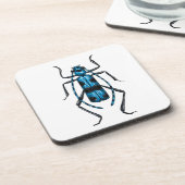 Rosalia Alpina Käfer Getränkeuntersetzer (Linke Seite)