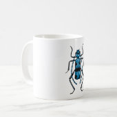 Rosalia Alpina Käfer Kaffeetasse (Vorderseite Links)