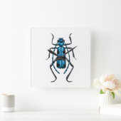 Rosalia Alpina Käfer Quadratische Wanduhr (Zuhause)