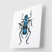 Rosalia Alpina Käfer Quadratische Wanduhr (Winkel)