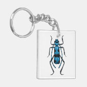 Rosalia Alpina Käfer Schlüsselanhänger (Vorderseite links)