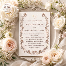 Rosalie Heirloom Elegante Letterpress-Hochzeit
