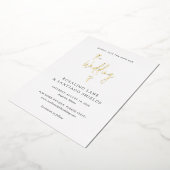 Rosalind Modern Elegante Hochzeit Save the Date Folieneinladung (Gedreht)