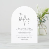 Rosalind Moderne Typografie Elegante Hochzeit