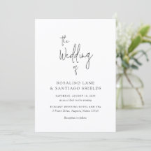 Rosalind Moderne Typografie Elegante Hochzeit