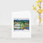 Rosario Resort Notecard Karte (Gelbe Blume)