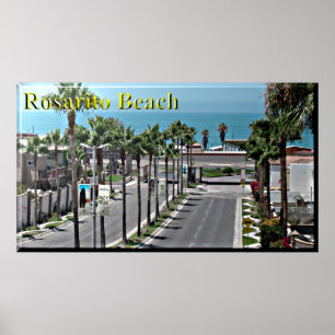 Rosarito Mexiko Strand-Plakat Poster