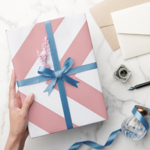 Rosarot Geometrisch Geschenkpapier