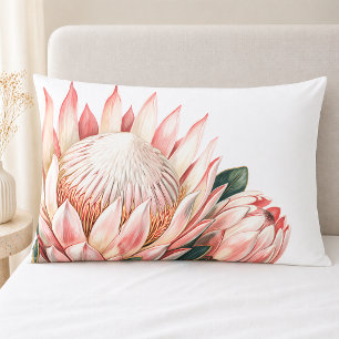 Rosarot Weiße Romantische Wasserfarben Floral Kissenbezug