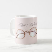 Rosarote Brille Kaffeetasse (Vorderseite Links)
