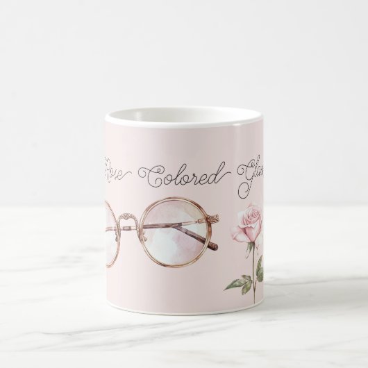 Rosarote Brille Kaffeetasse (Mittel)