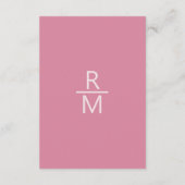 Rosarote Details Begleitkarte (Rückseite)