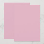 Rosarote Farbe Einladung (Vorne/Hinten)
