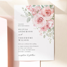 Rosarote Florale Hochzeit