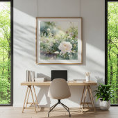 Rosarote Gartenrosen Poster