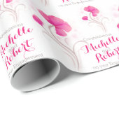 Rosarote graue Kunstverpackung der Geschenkpapier (Rolleneckpunkt)