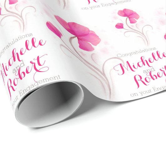 Rosarote graue Kunstverpackung der Geschenkpapier (Rolleneckpunkt)