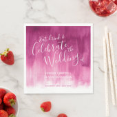 Rosarote Hochzeitsservietten der abstrakten Serviette (Beispiel)